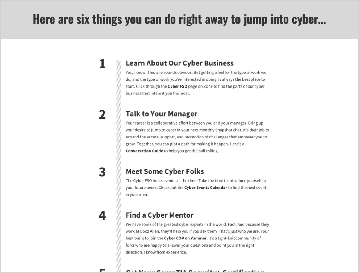 “Ask the Expert” list article