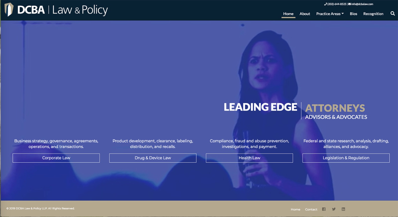The redesigned site