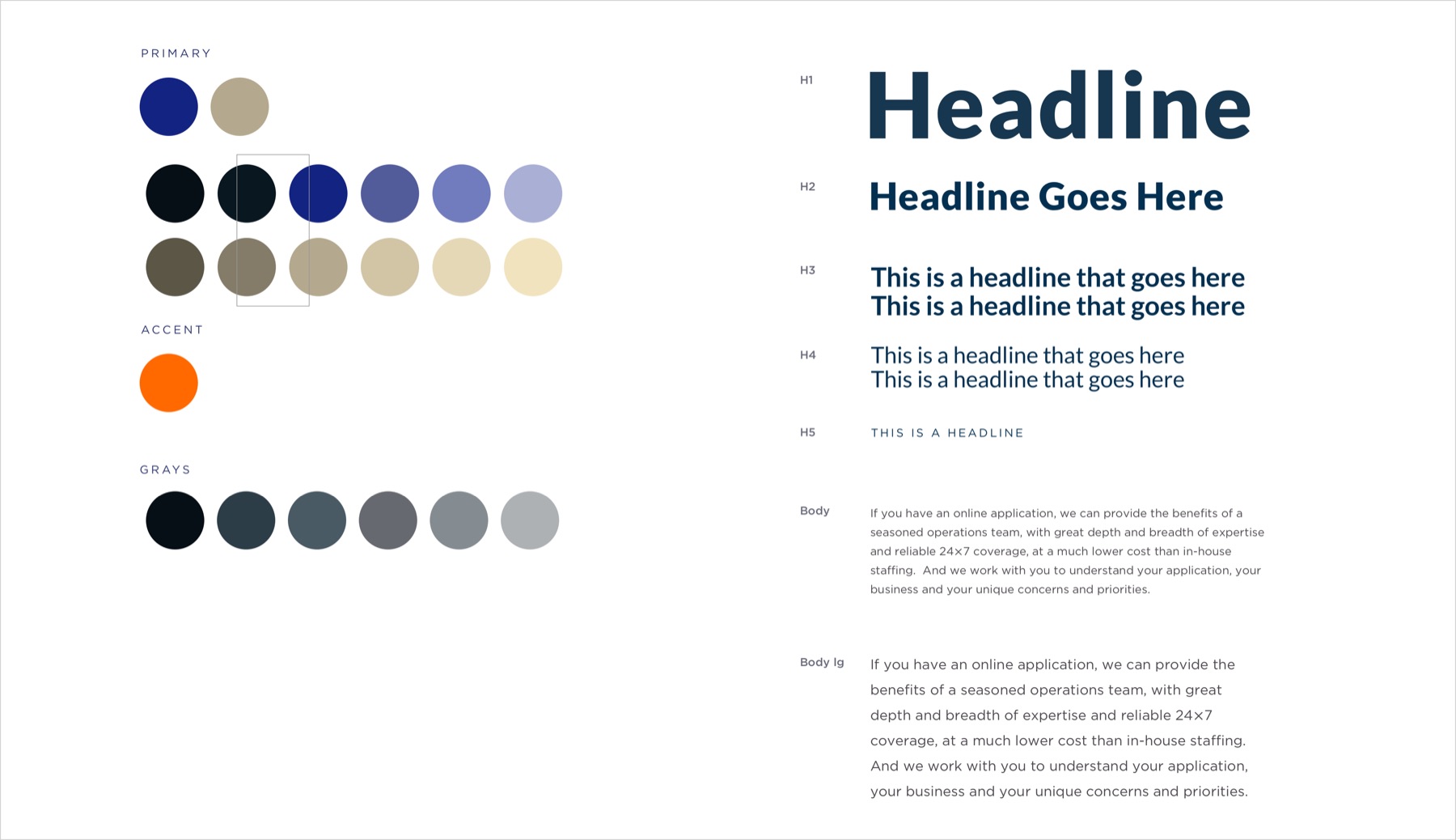Typography and color