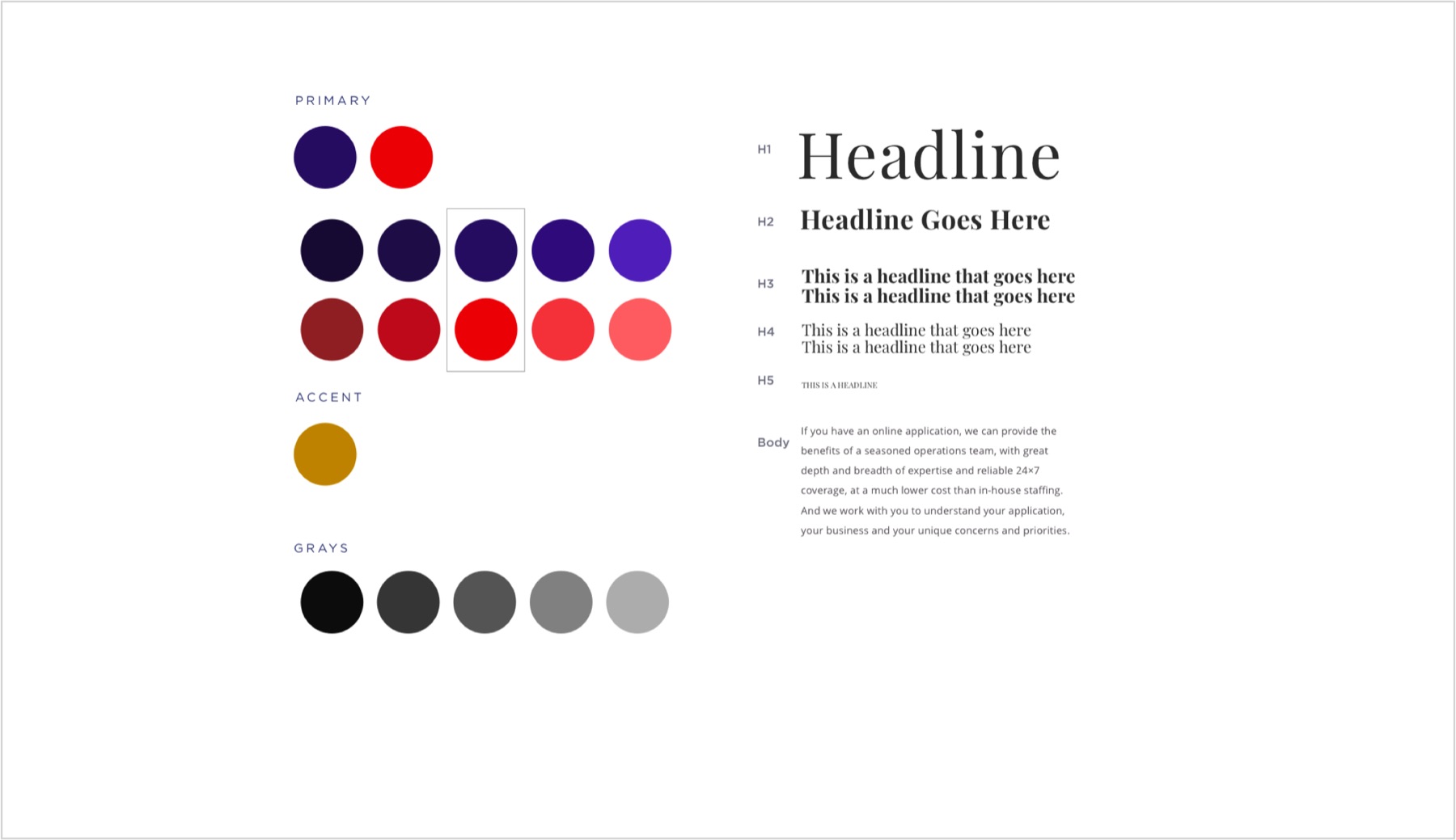 Typography and color