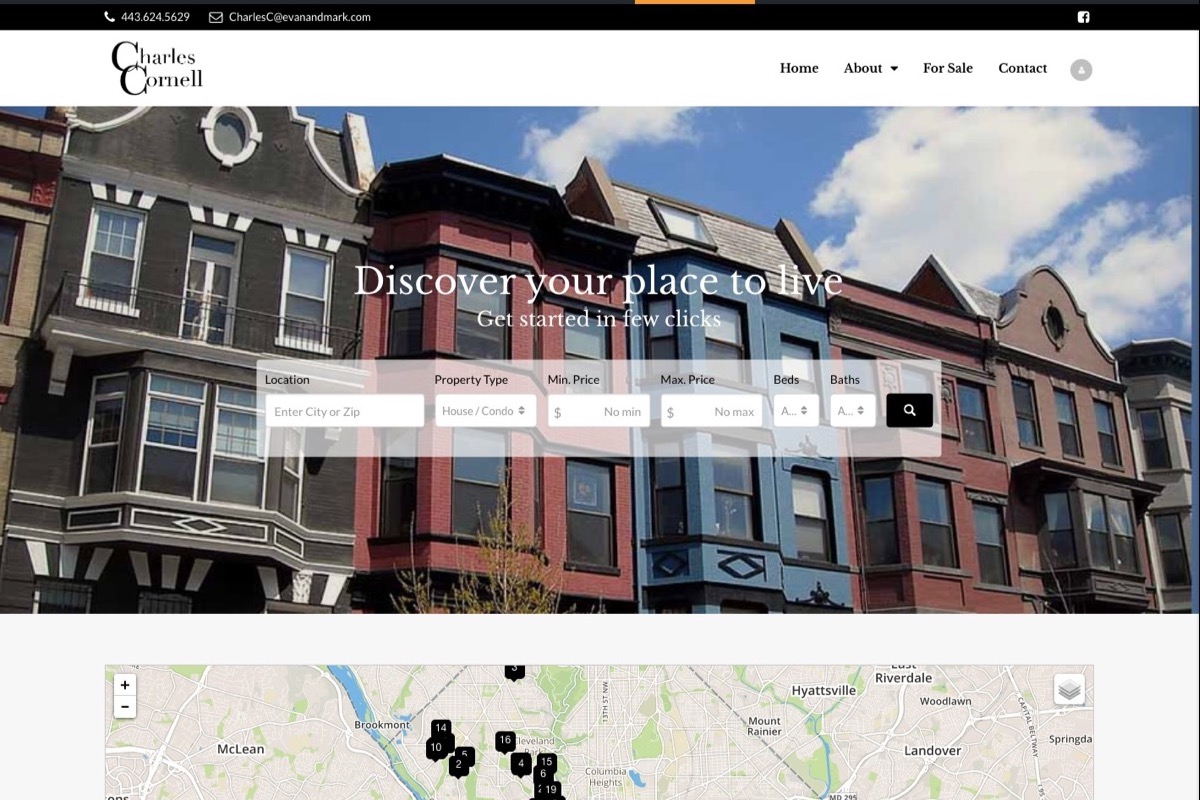 Charles Cornell Real Estate homepage